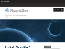 Tablet Screenshot of blog.planet-libre.org